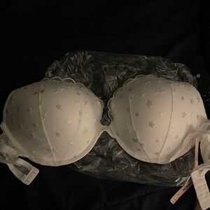 White lace, Victoria’s Secret bra